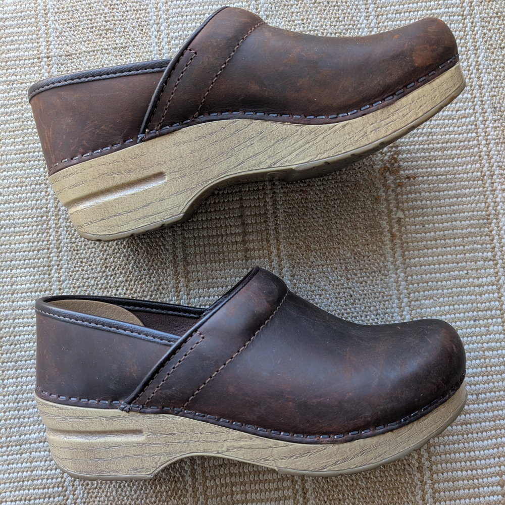 Dansko Brown Leather Clogs